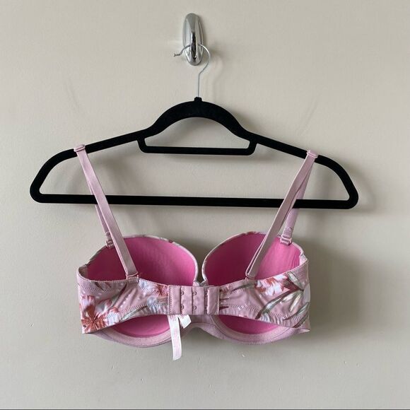 PINK-VICTORIA Secret Floral Multi-Way Push Up Bra (32DD) - Picture 3 of 5